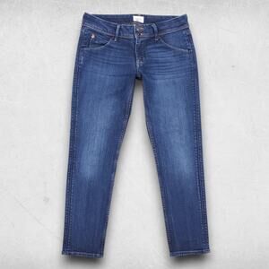 Hudson Collin Skinny Jeans Women 28 Dk Blue Flap Pockets Streetwear Casual Y2K